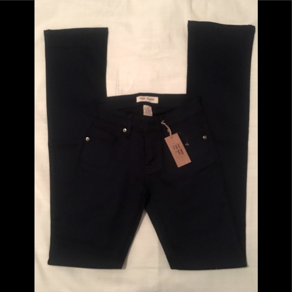Navy Blue Wax Jeans - Picture 2 of 7